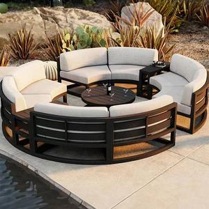 Aluminum Round Shape Garden Furniture Set
