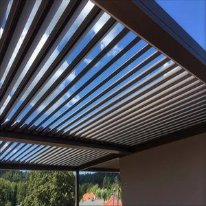 Waterproof Louvered Roof Bioclimatic Aluminum Pergola